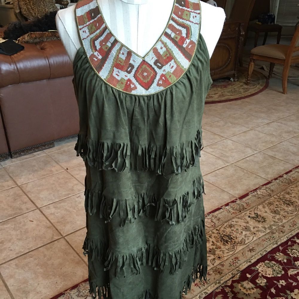 SUEDE INDIAN Dress! 